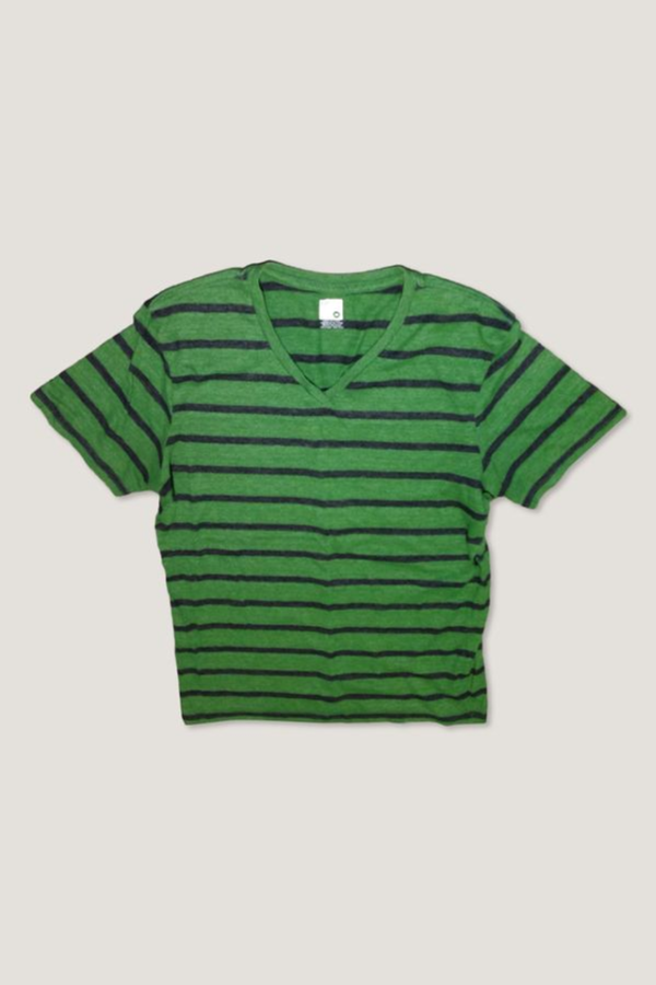 Featured image for T-shirt rayé vert-noir