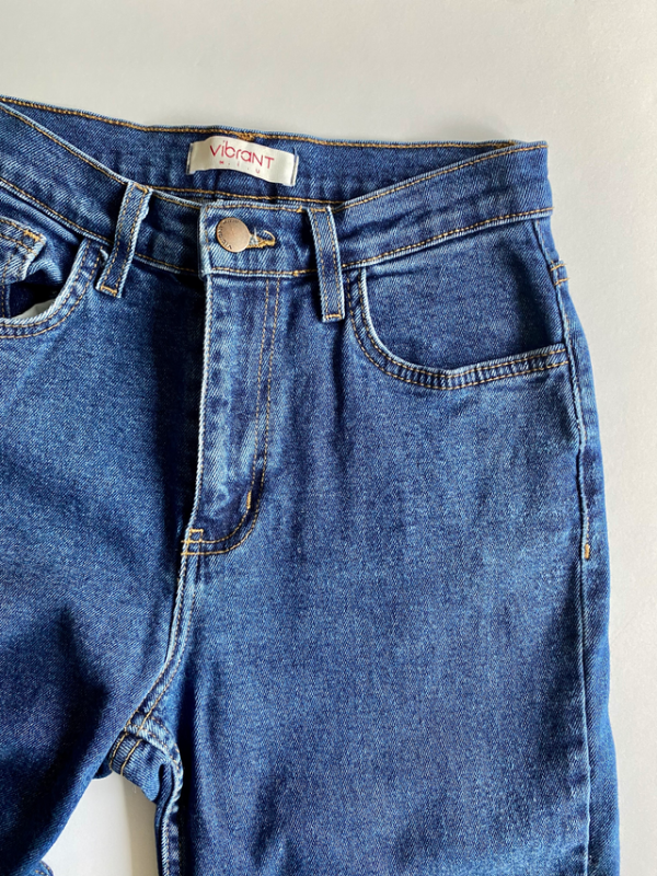 Featured image for Mom jeans denim bleu