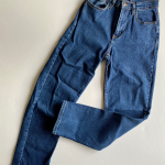Thumbnail for Mom jeans denim bleu