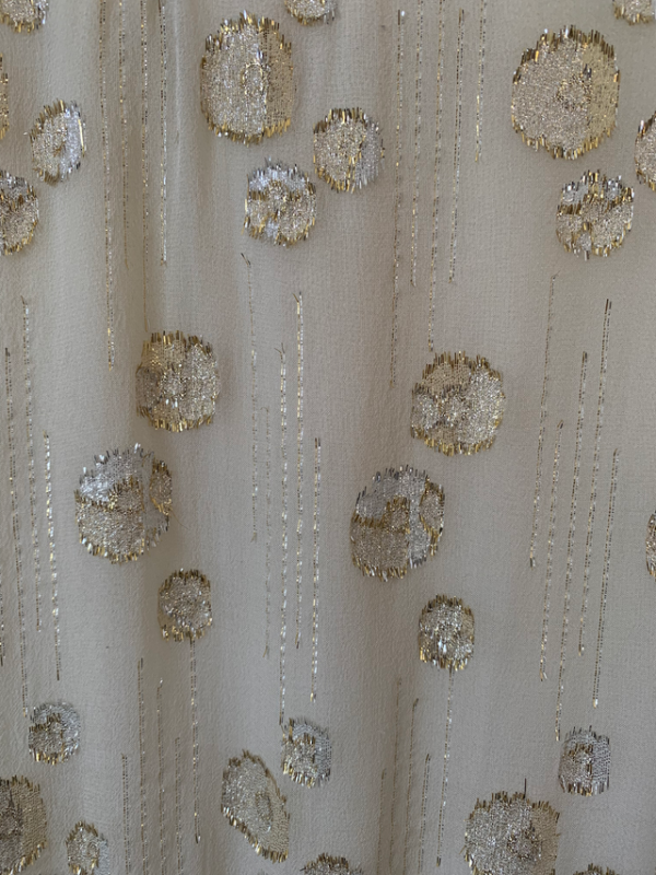 Image for Robe courte beige en soie