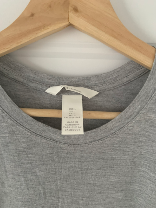 Image for Robe maxi grise en coton H&M