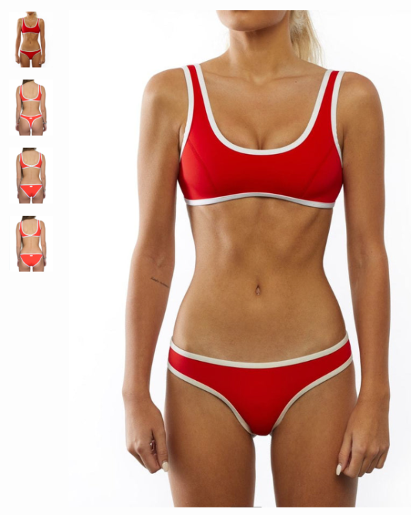 Image for Waikiki Red ensemble maillot de bain 2 pièces Hoaka neuf