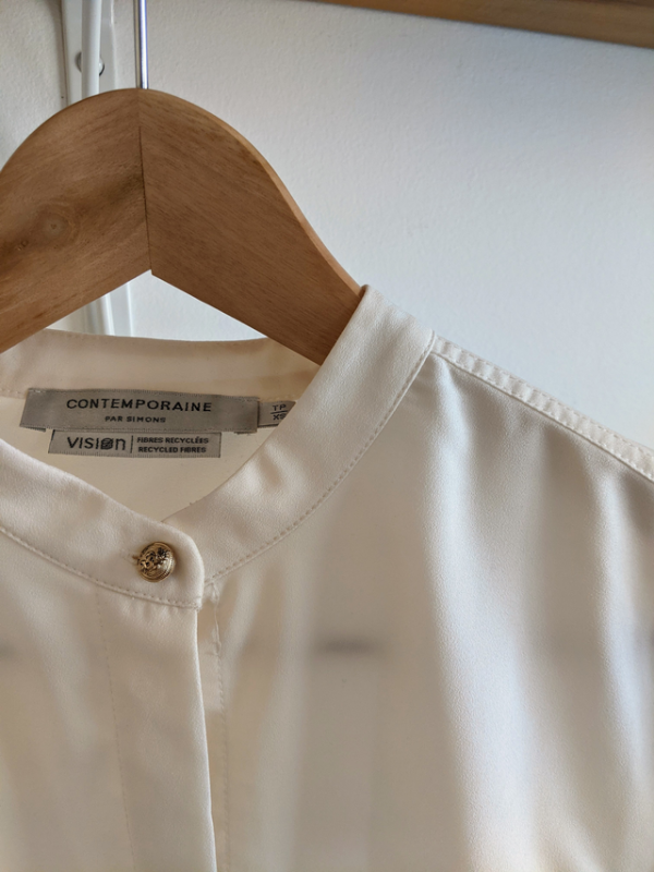 Image for Chemise blanche col mao