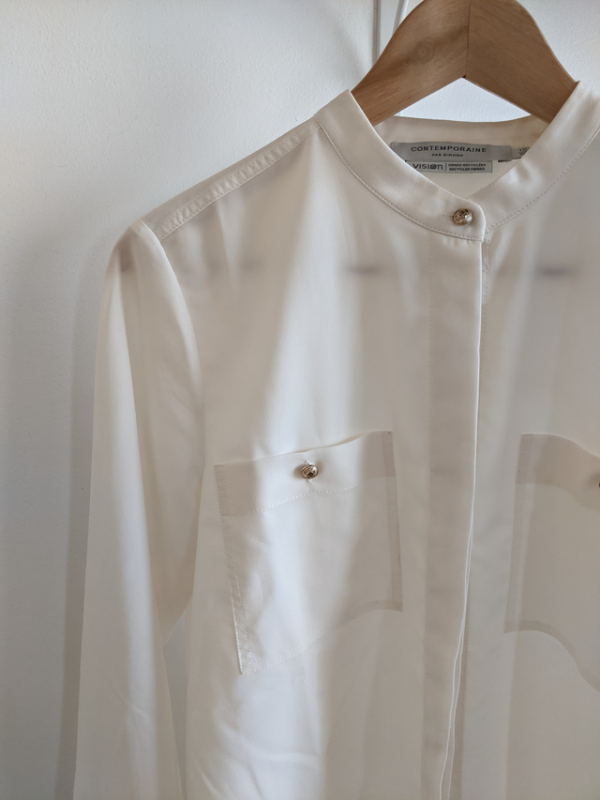 Image for Chemise blanche col mao