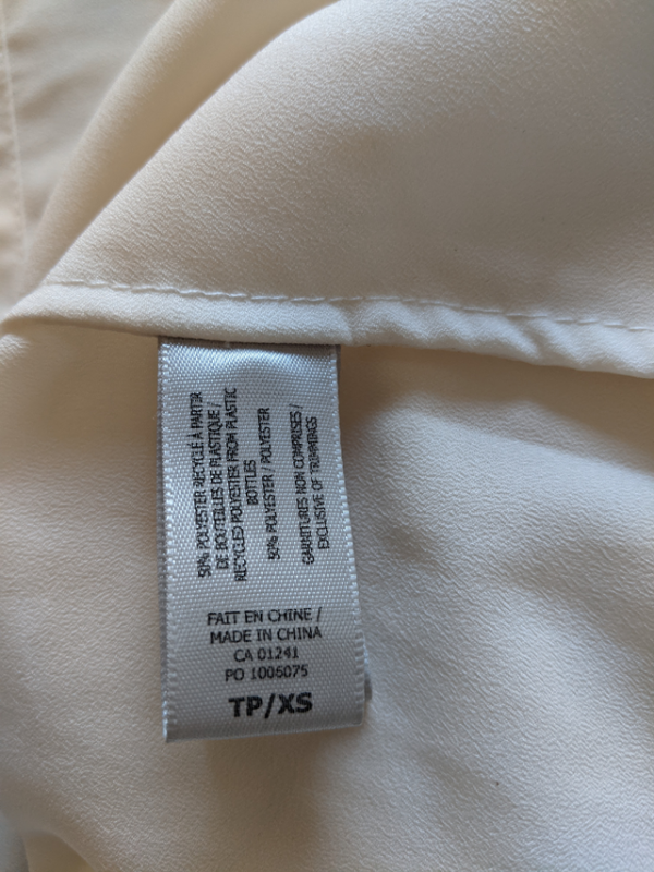 Image for Chemise blanche col mao