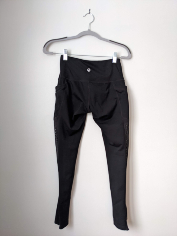 Image for POPFLEX Blogilates Adventure Zip Leggins Noir Pilates Yoga Taille 4 P Petit