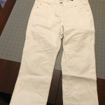 Thumbnail for Pantalons 3/4 blanc ivoire en coton stretch