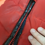 Thumbnail for Manteau long hiver rouge cintré