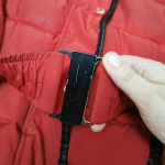 Thumbnail for Manteau long hiver rouge cintré