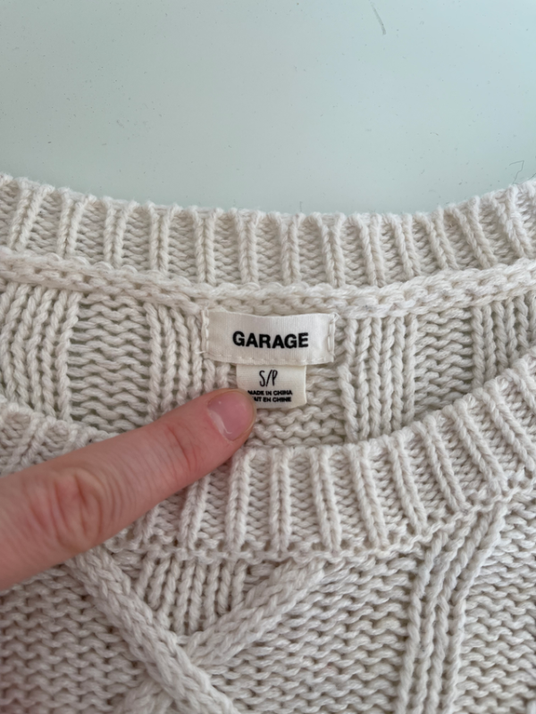 Image for Chandail crème Garage