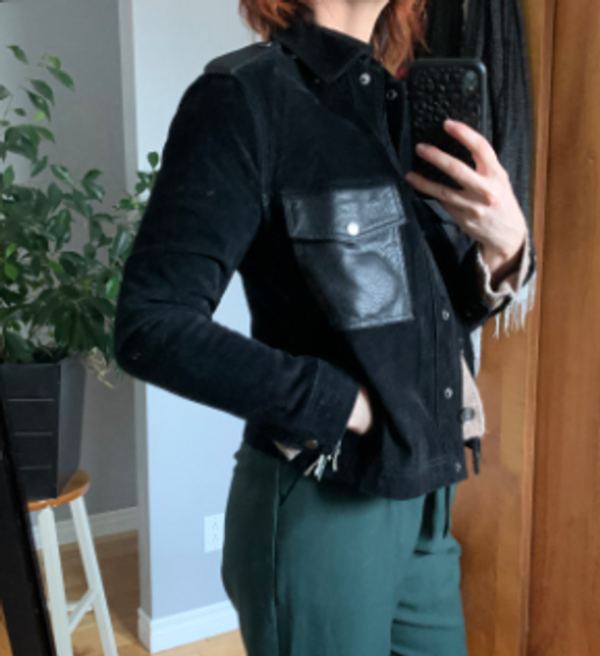 Image for Manteau suède véritable
