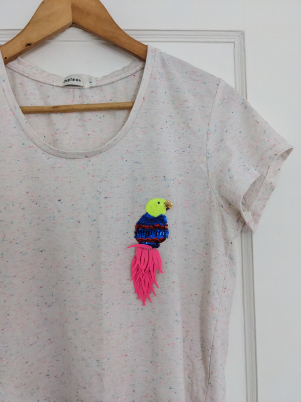 Featured image for T-shirt confettis avec oiseau