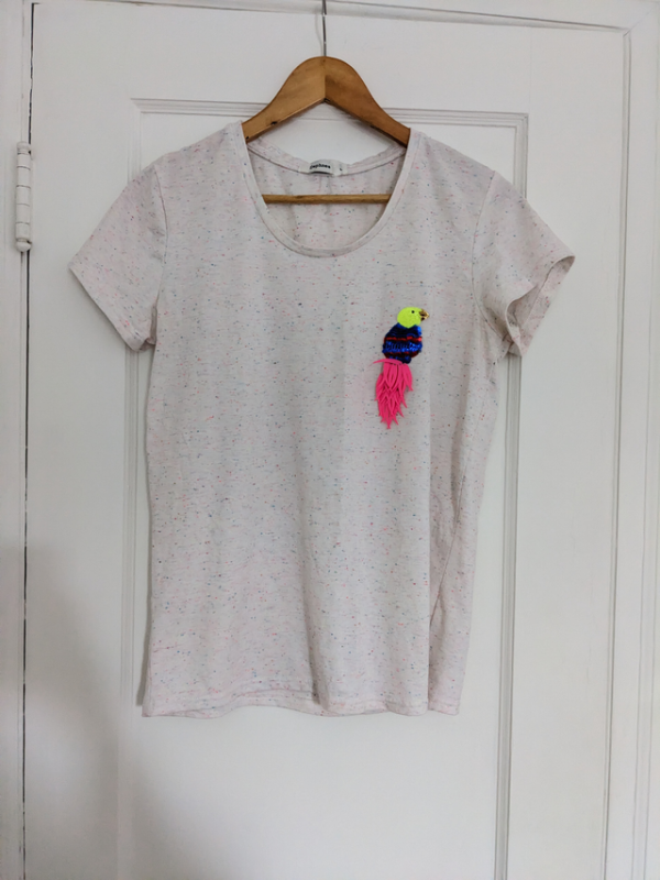Image for T-shirt confettis avec oiseau