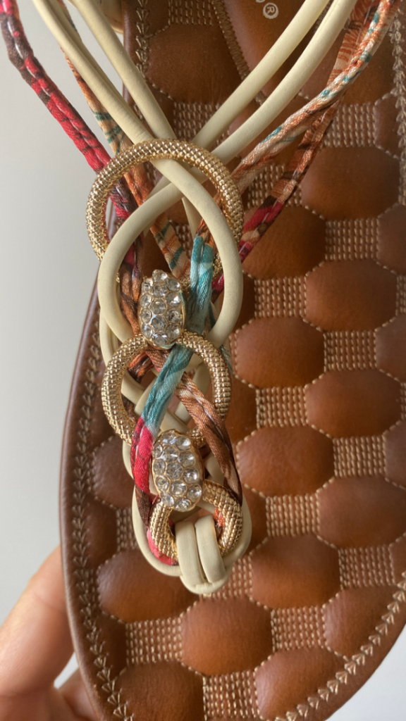 Image for Sandale plate avec bijoux (NEUVE)