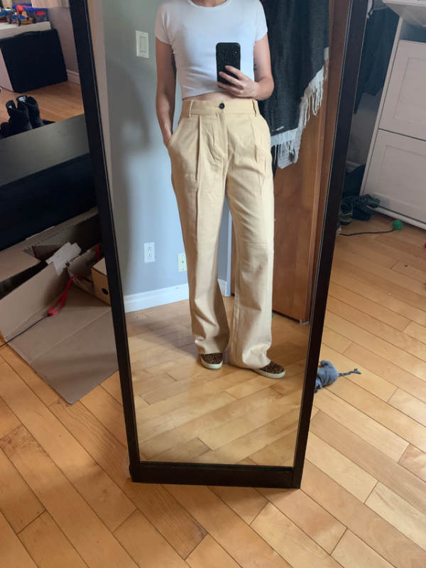 Image for Pantalons évasés en laine