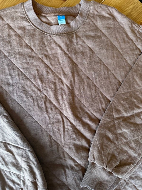 Image for Chandail brun style matelassé