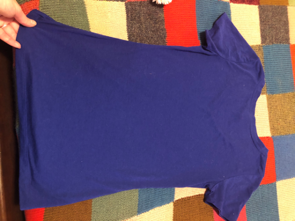 Image for Tee t-shirt bleu royal