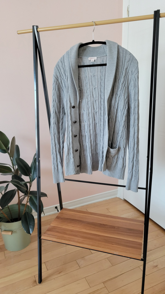 Image for Cardigan en tricot torsadé à devant boutonné