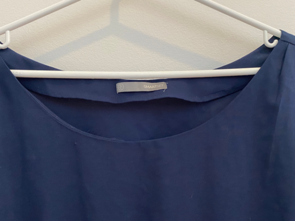 Image for Robe manches courtes marine
