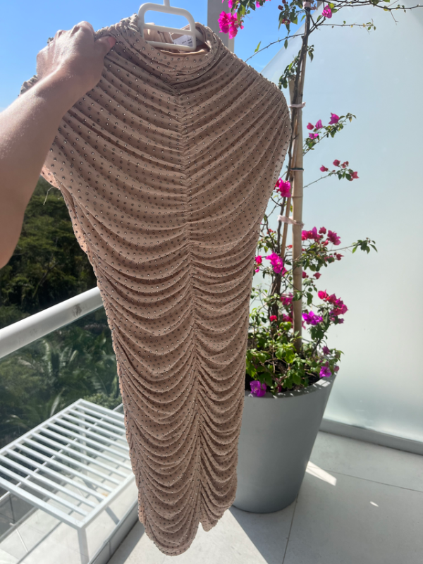 Image for Robe en résille à strass - Zara