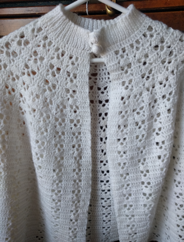 Image for Jolie Cape Fait main, Blanc Cassé