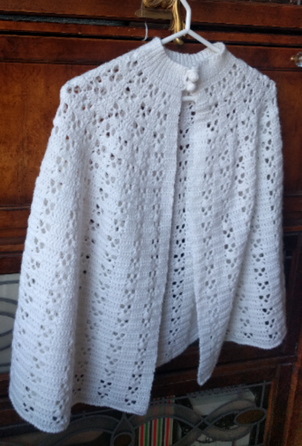 Image for Jolie Cape Fait main, Blanc Cassé