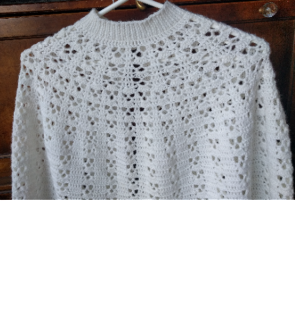 Image for Jolie Cape Fait main, Blanc Cassé