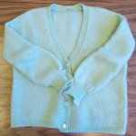 Featured thumbnail for Gilet Sézane Mia vert d'eau XS