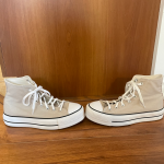 Featured thumbnail for Plateforme Converse all star beige