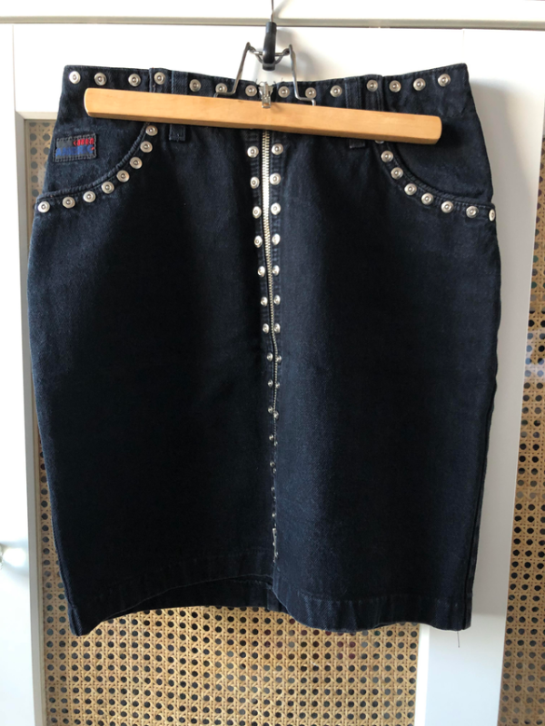 Featured image for jupe vintage en denim/jeans