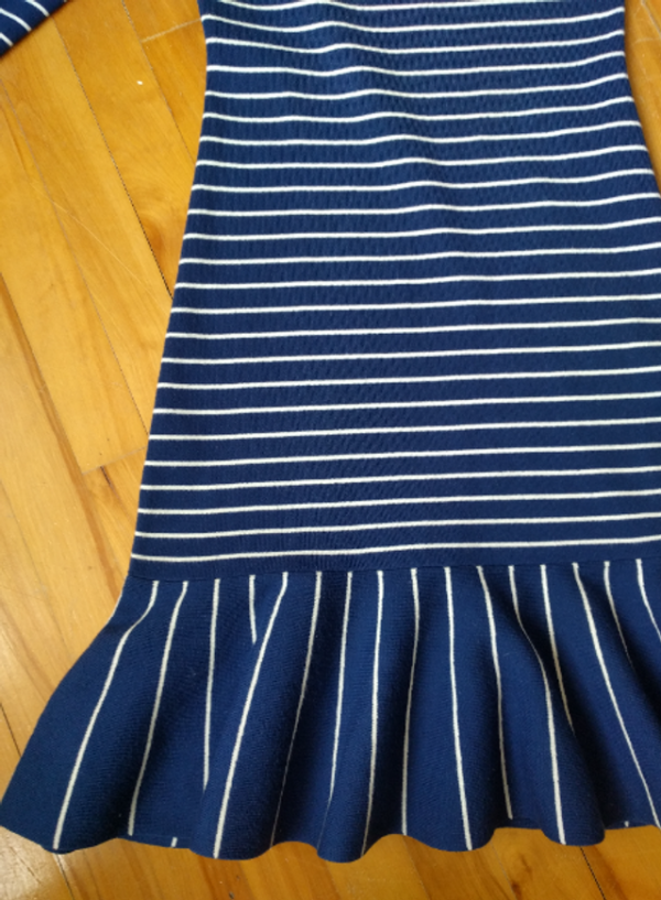 Image for KAREN MILLEN-Jolie Robe en Tricot Rayée (XS)