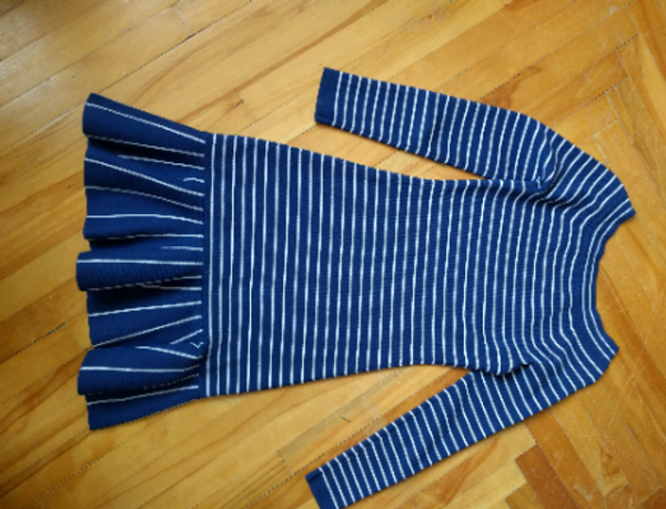 Image for KAREN MILLEN-Jolie Robe en Tricot Rayée (XS)