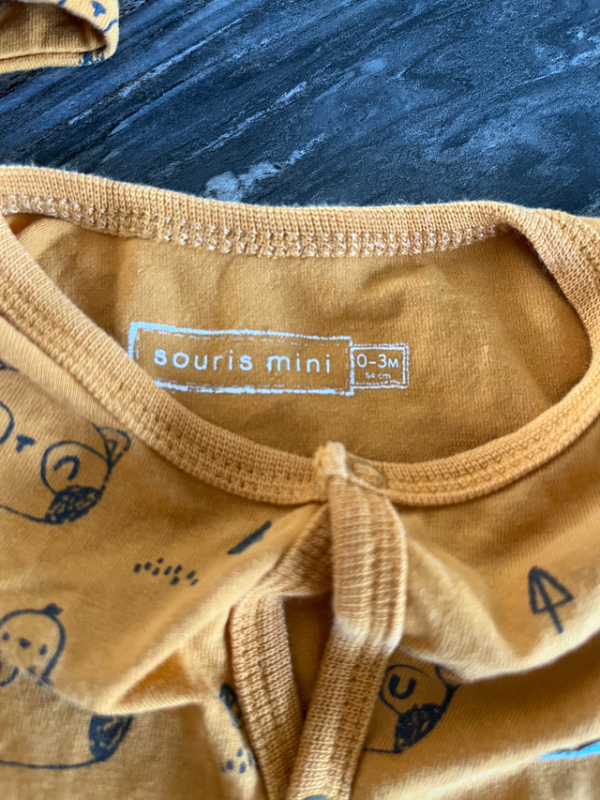 Image for Souris mini pyjama 0/3 mois