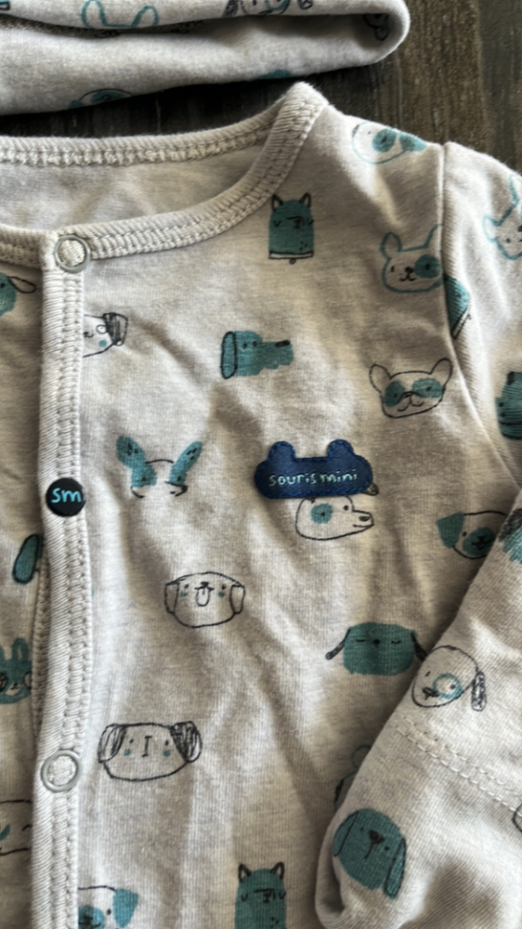 Image for Souris mini pyjama 3/6 mois