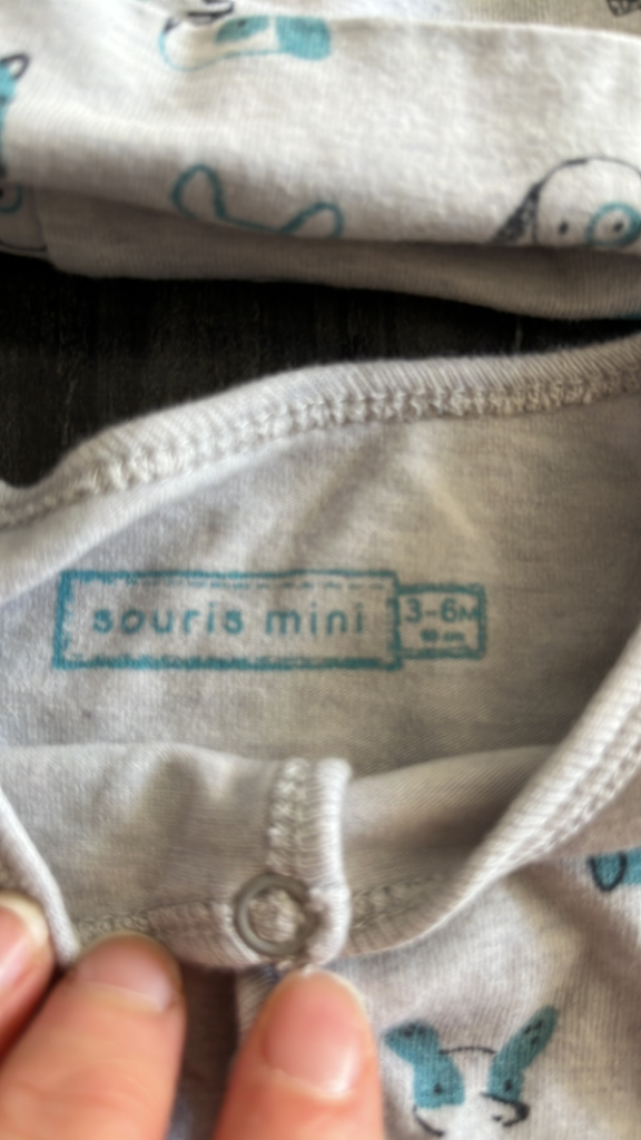 Image for Souris mini pyjama 3/6 mois