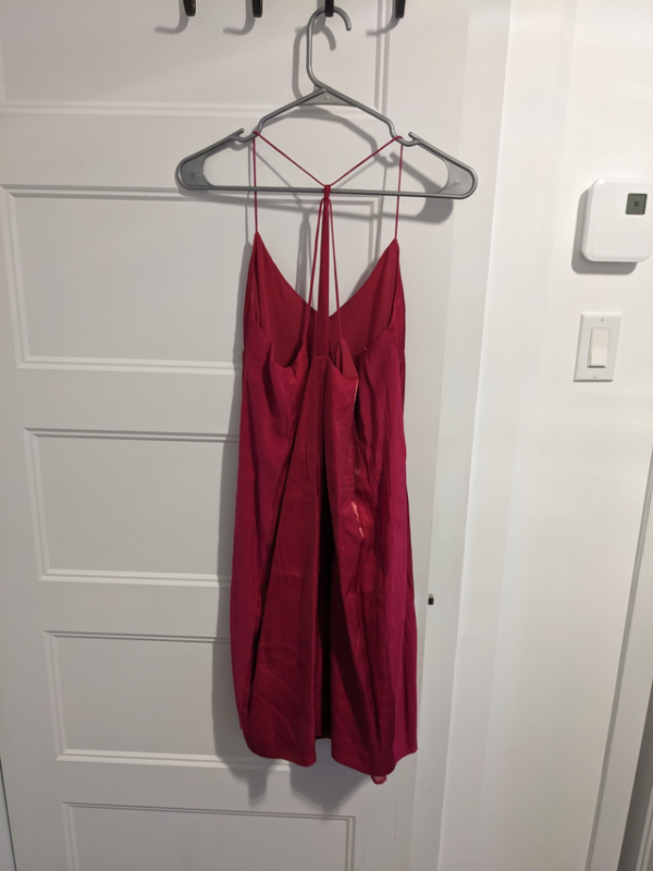 Image for Zara/Robe fuschia Sz M