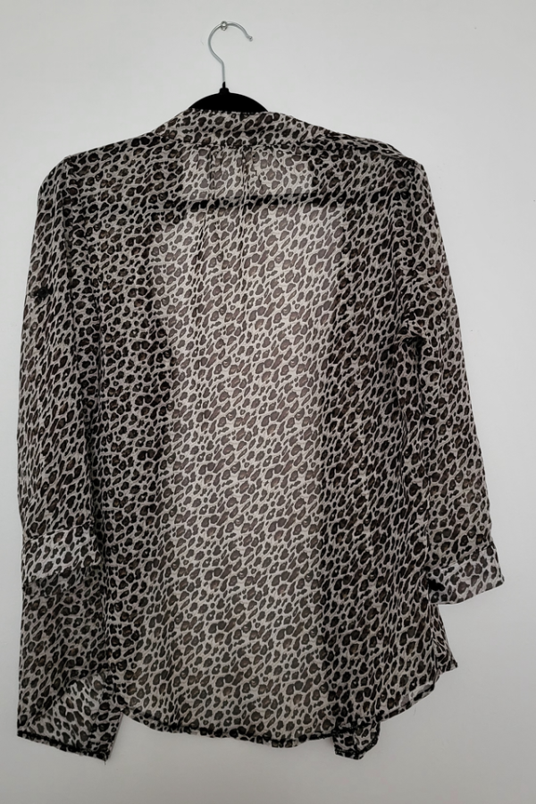 Image for Chemise manche long léopard