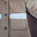 Thumbnail for Manteau style suède doublé