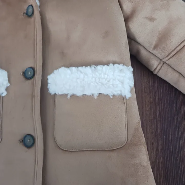 Image for Manteau style suède doublé
