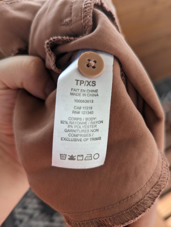 Image for Jolie chemise brun rouille décontractée de marque Dynamite