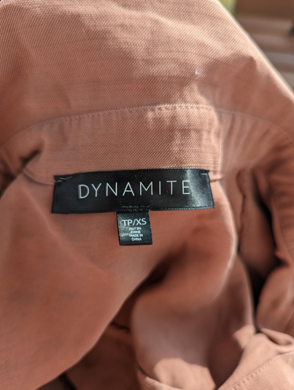 Image for Jolie chemise brun rouille décontractée de marque Dynamite