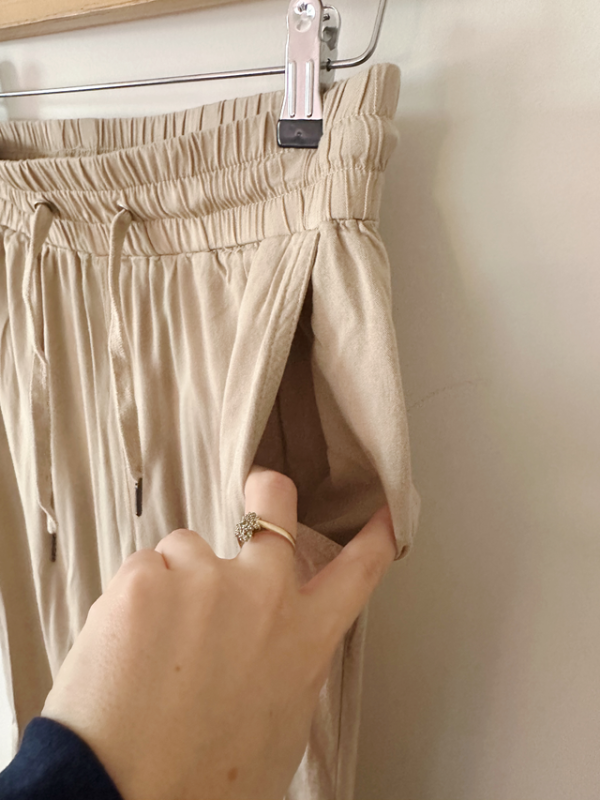 Image for Pantalon femme jogger beige