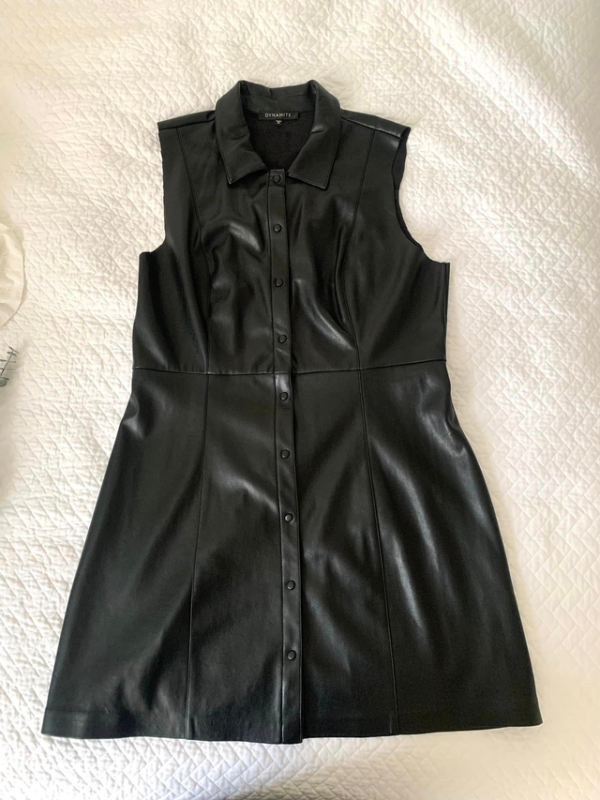 Image for Robe en faux cuir Dynamite / Dynamite faux leather dress