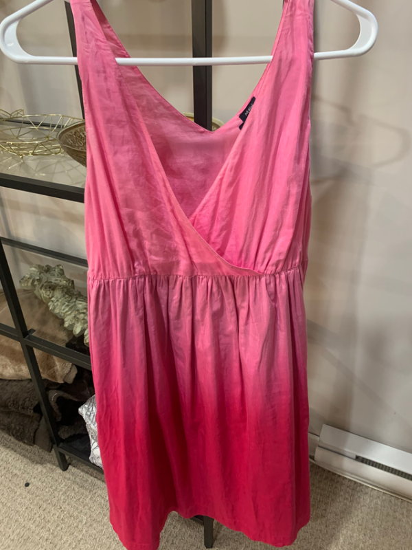 Featured image for Robe rose Barbie ombre baby doll style Tommy Hilfiger silk blend