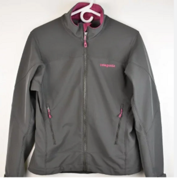 Featured image for Patagonia Softshell Gray With Pink Jacket