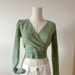 Thumbnail for Tricot crop top manches longues