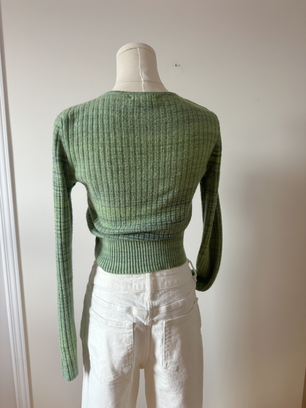 Image for Tricot crop top manches longues