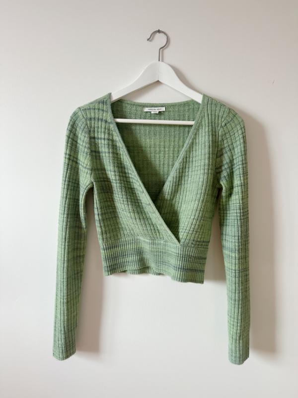 Image for Tricot crop top manches longues