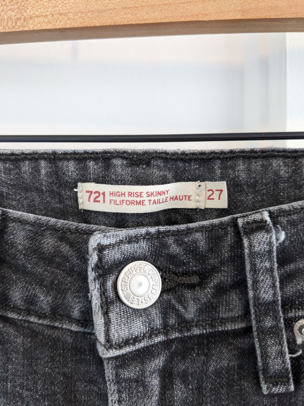 Image for Levi's/721 skinny Jeans Sz 27