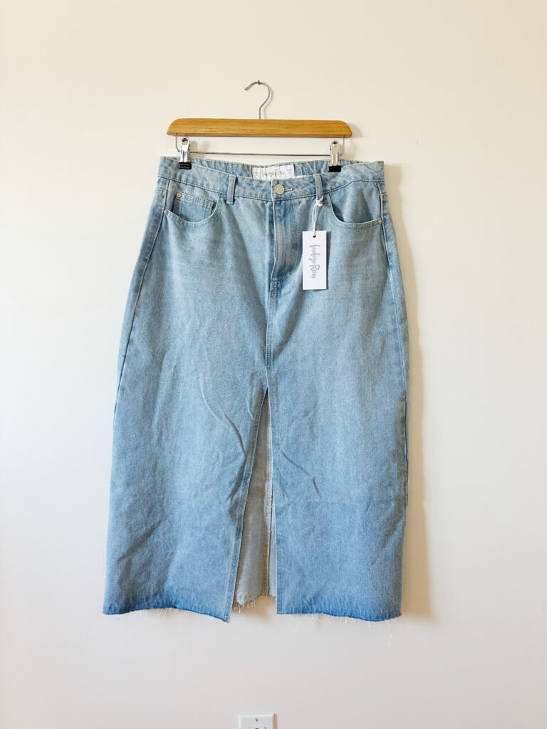 Featured image for New blue maxi jeans skirt